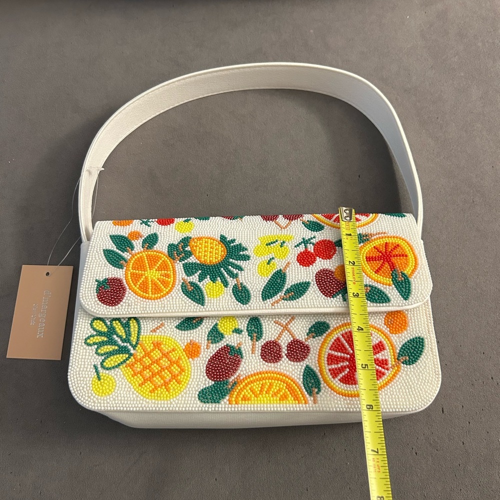 LAST DAY AVAILABLE! Colorful Beaded Fruit Design Shoulder Bag — NWT! - Picture 3 of 7